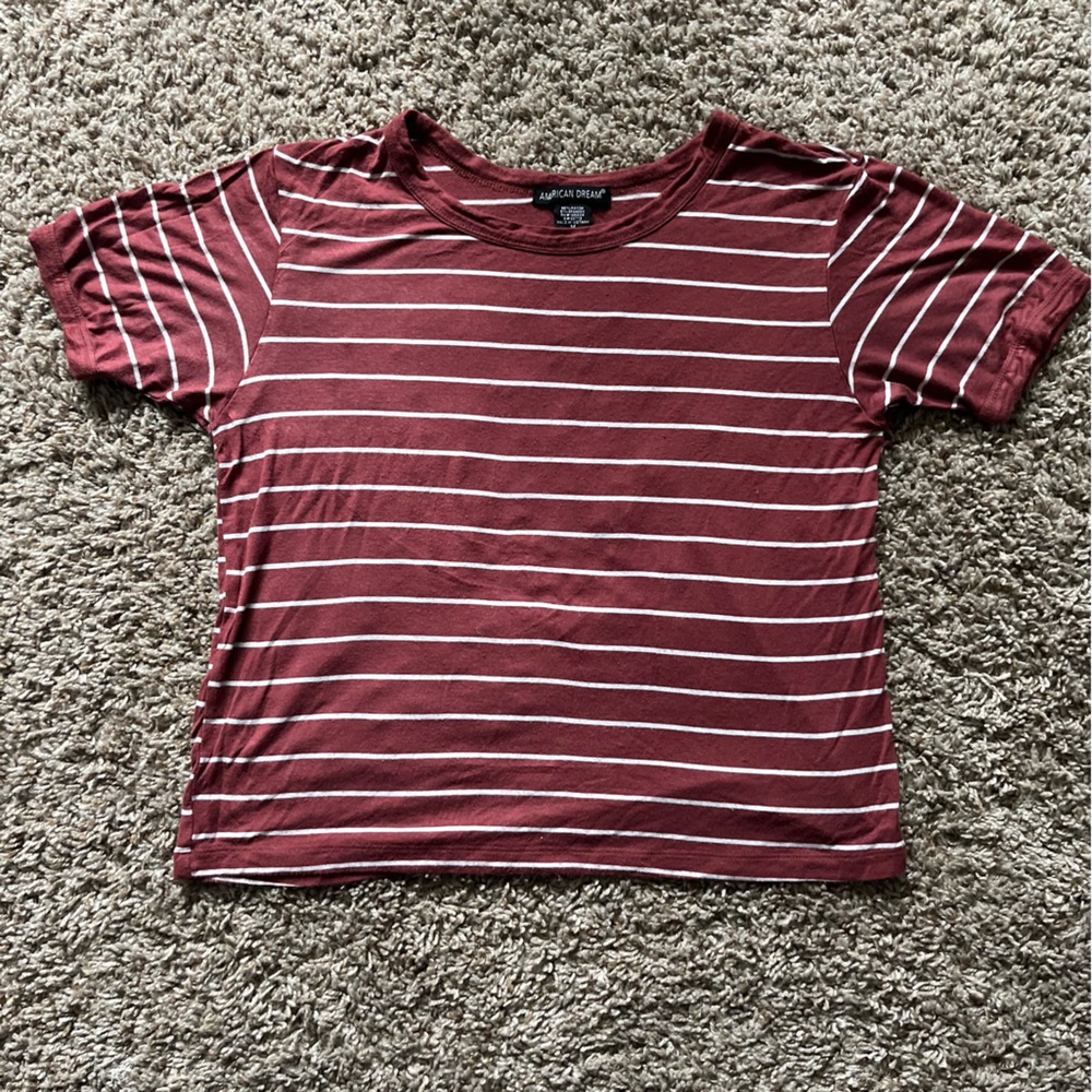 Rusty brown striped shirt